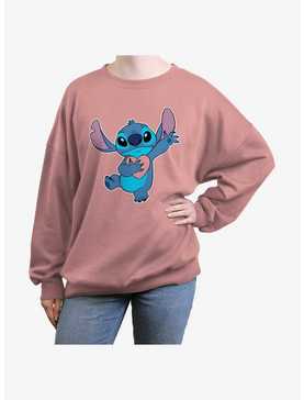 Disney Lilo & Stitch Ohana Heart Womens Oversized Sweatshirt, , hi-res