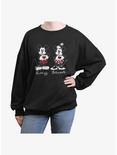 Disney Mickey Mouse Always Forever Womens Oversized Sweatshirt, BLACK, hi-res