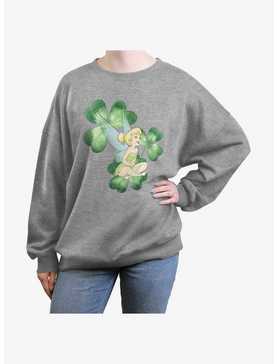 Disney Tinker Bell Lucky Fairy Womens Oversized Sweatshirt, , hi-res