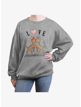 Disney Bambi & Faline Love Womens Oversized Sweatshirt, , hi-res