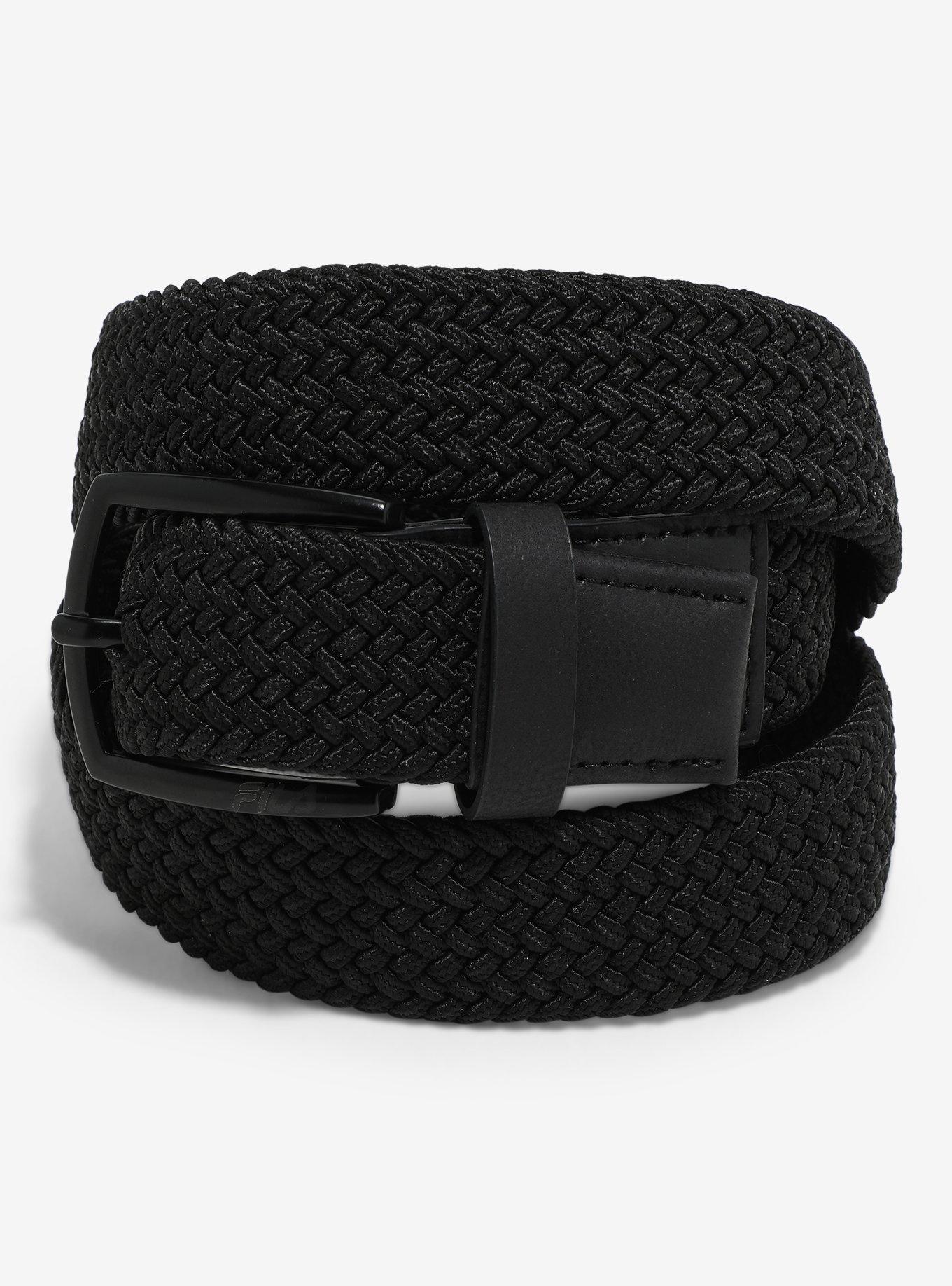 Braided Devil Tail Belt - Black | Braided leather belt | Fluevog Shoes
