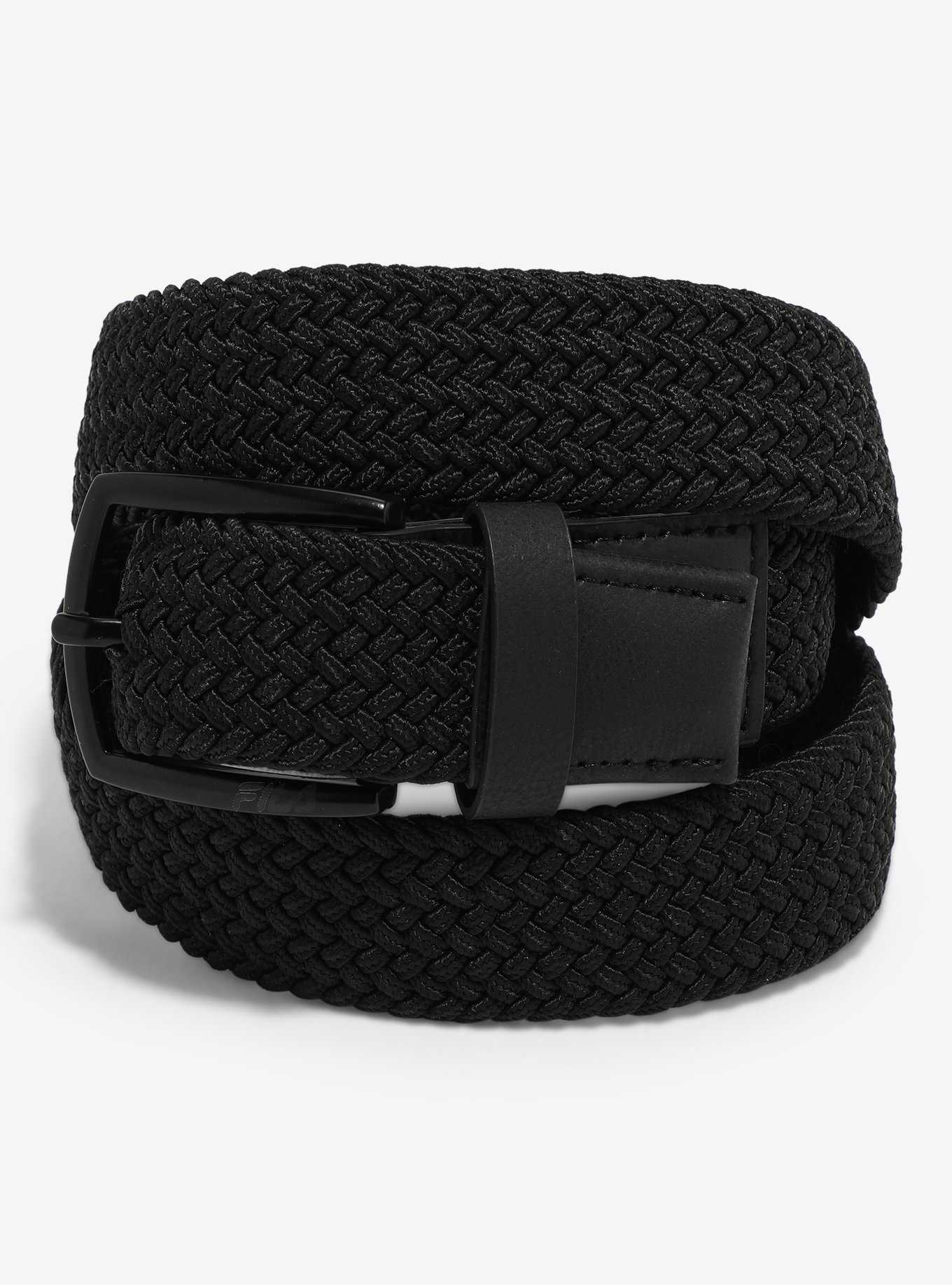 FILA Black Braided Belt, , hi-res