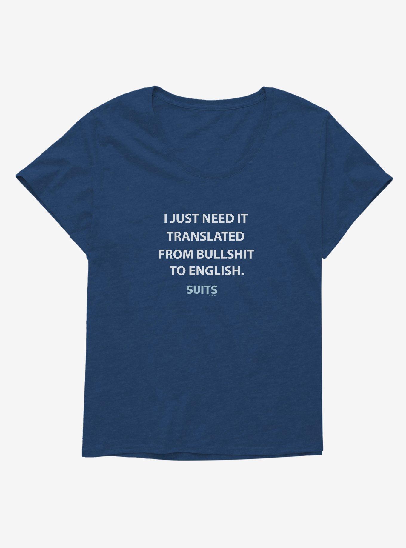 Suits Translate Girls T-Shirt Plus