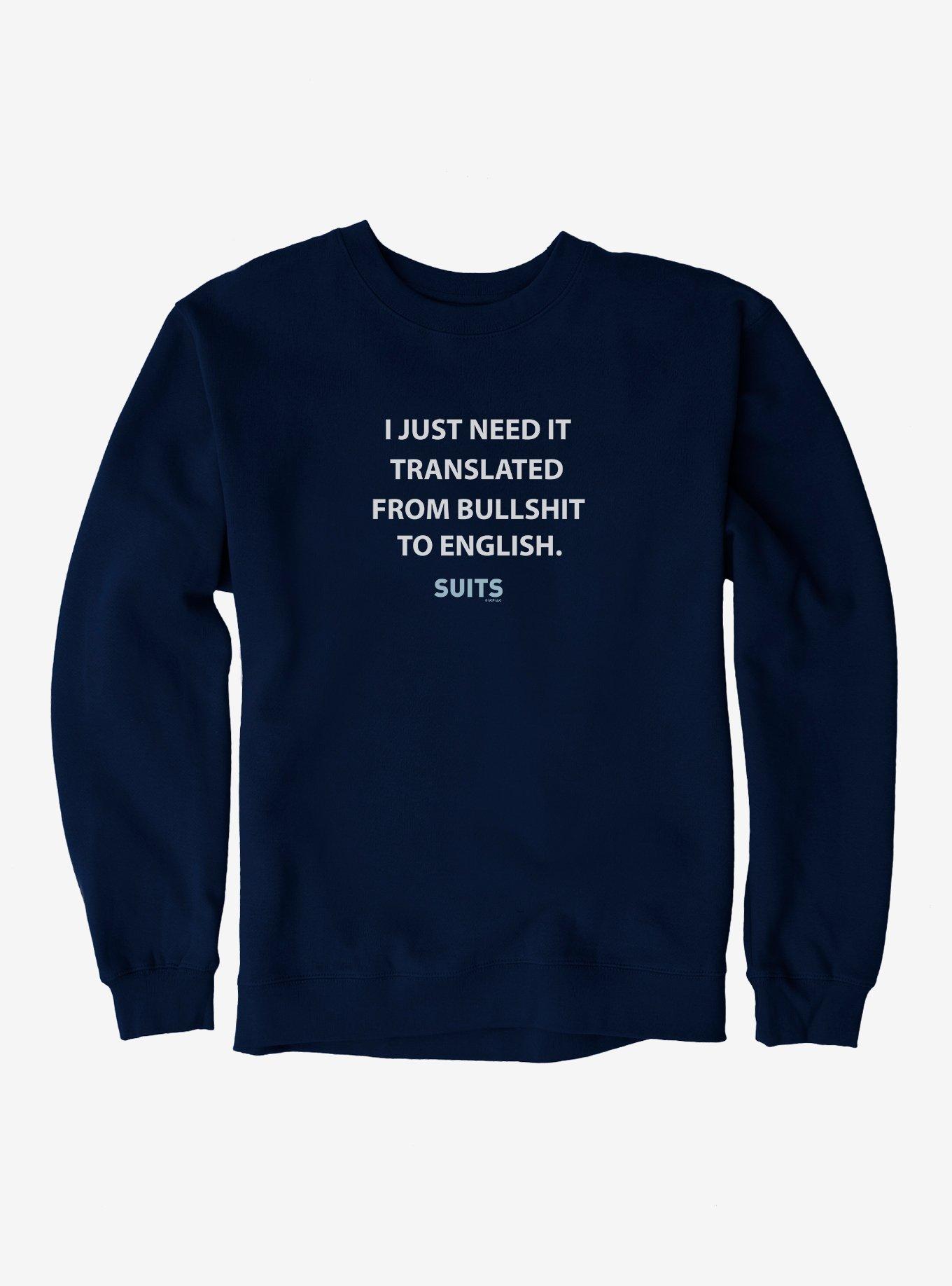 Suits Translate Sweatshirt, NAVY, hi-res