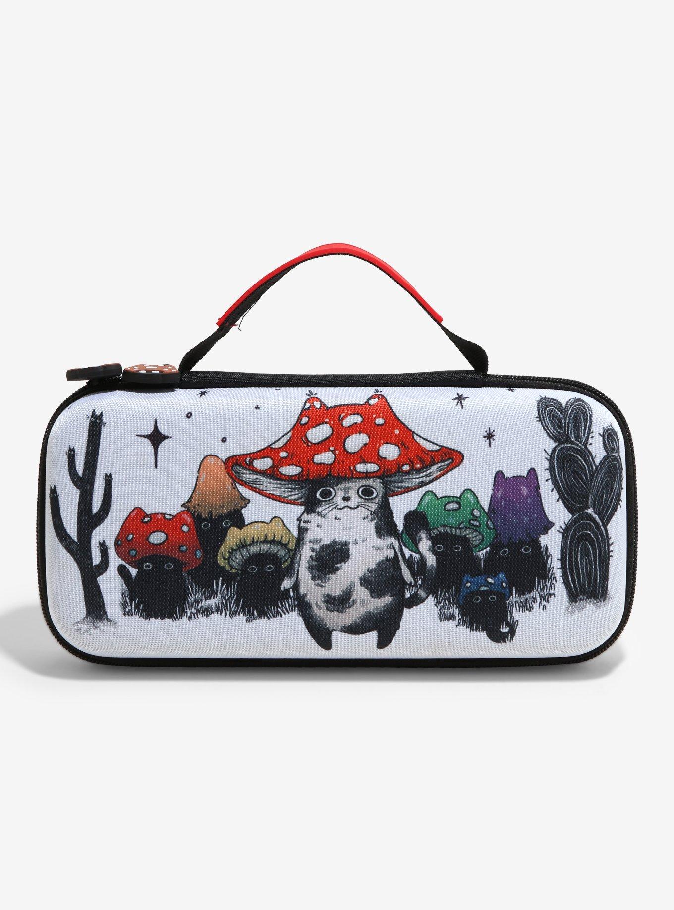 Rainbow Mushroom Cat Nintendo Switch Carrying Case By Guild Of Calamity