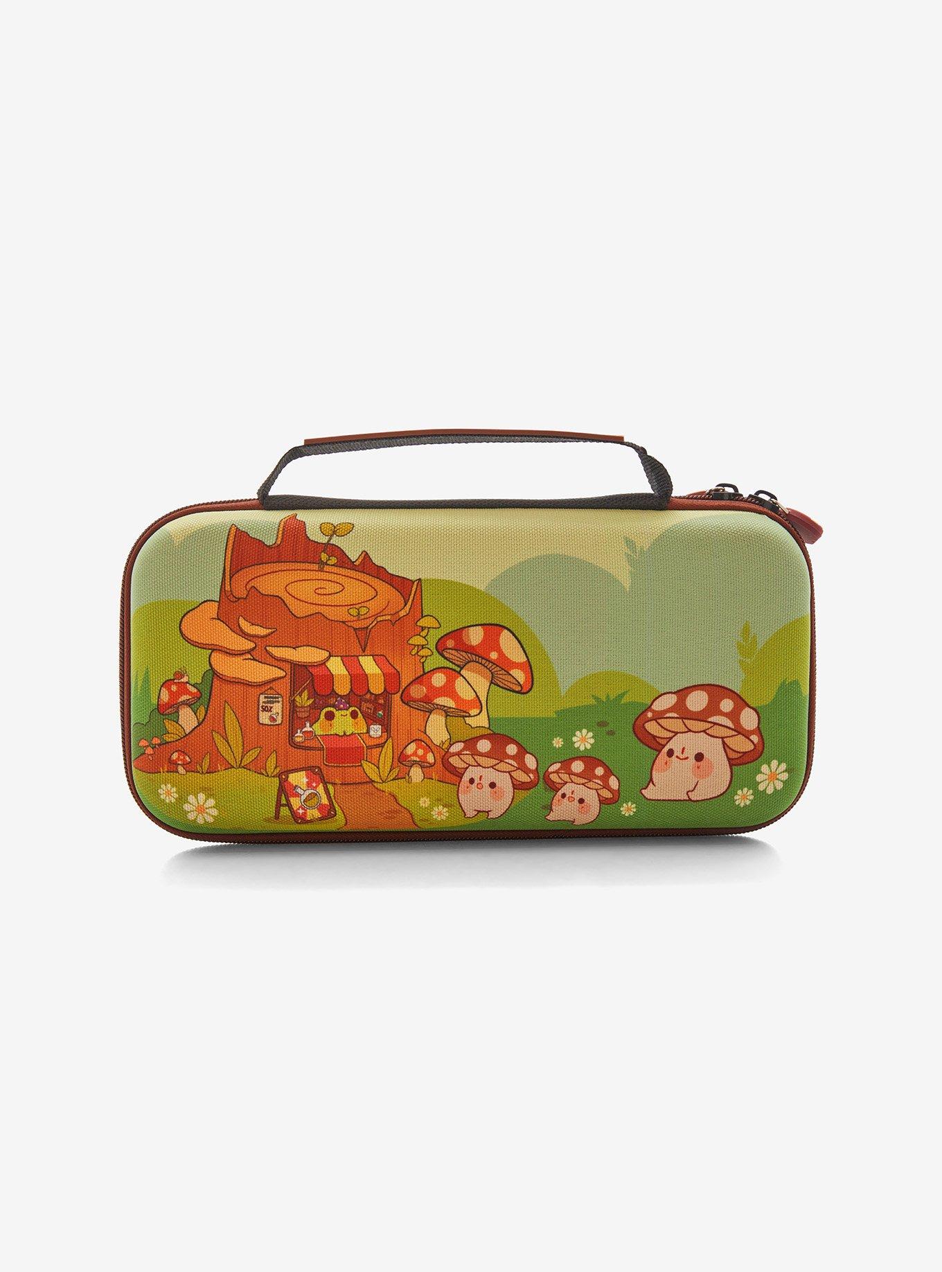 Frog & Mushroom Creature Nintendo Switch Carrying Case by Rihnlin, , hi-res