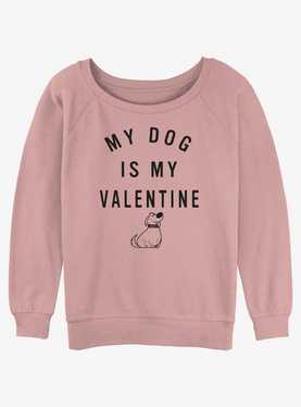 Disney Pixar Up Valentine Dug Womens Slouchy Sweatshirt, , hi-res