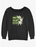Disney Tinker Bell Pinch Proof Pixie Womens Slouchy Sweatshirt, BLACK, hi-res