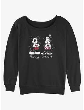 Disney Mickey Mouse Always Forever Womens Slouchy Sweatshirt, , hi-res