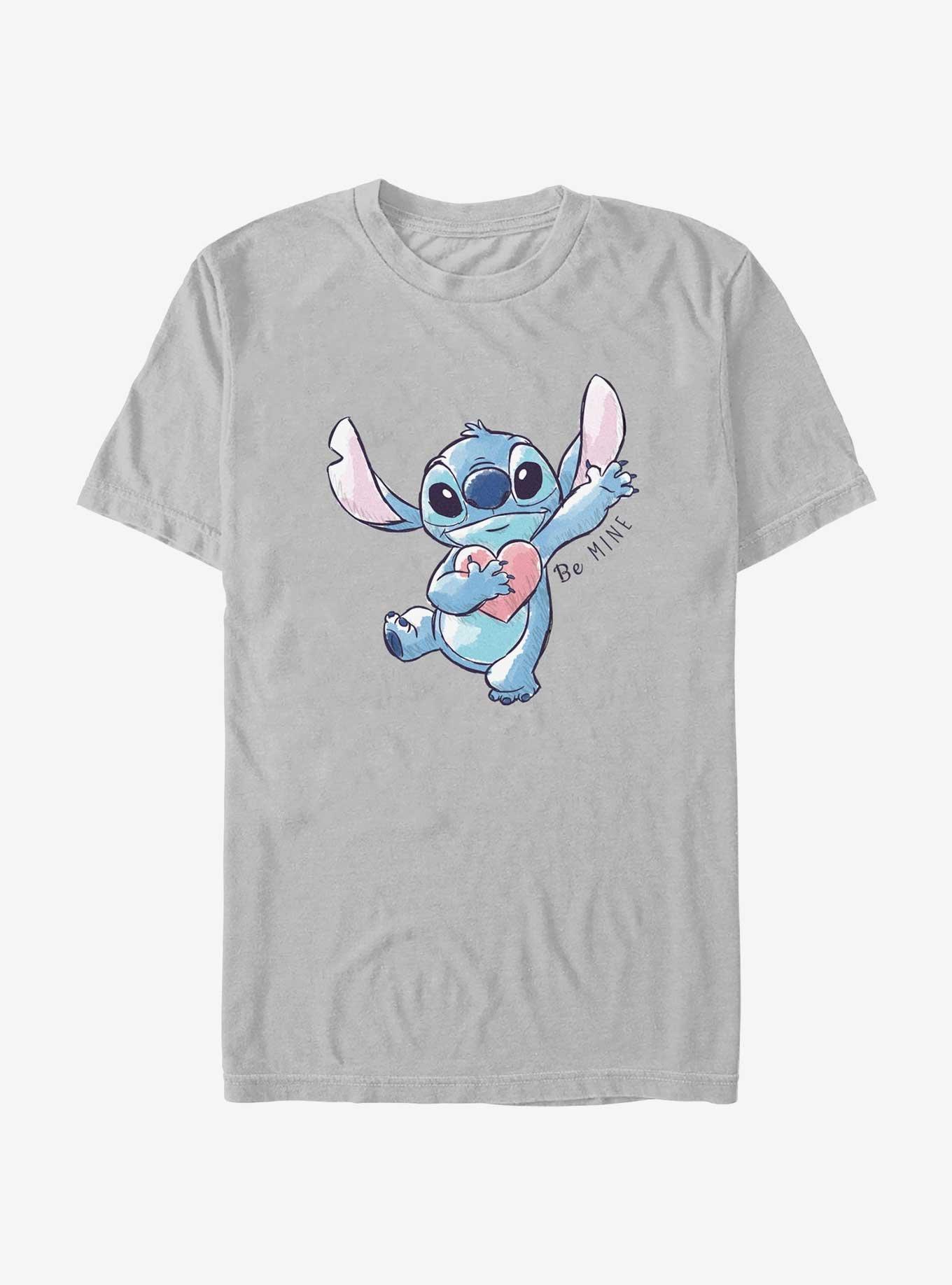 Disney Lilo & Stitch Be Mine Stitch T-Shirt, SILVER, hi-res