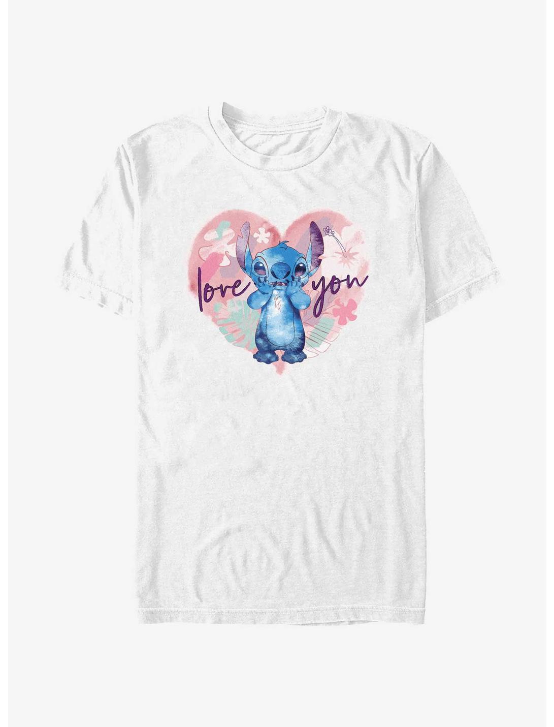 Disney Lilo & Stitch Love You Stitch T-Shirt, WHITE, hi-res
