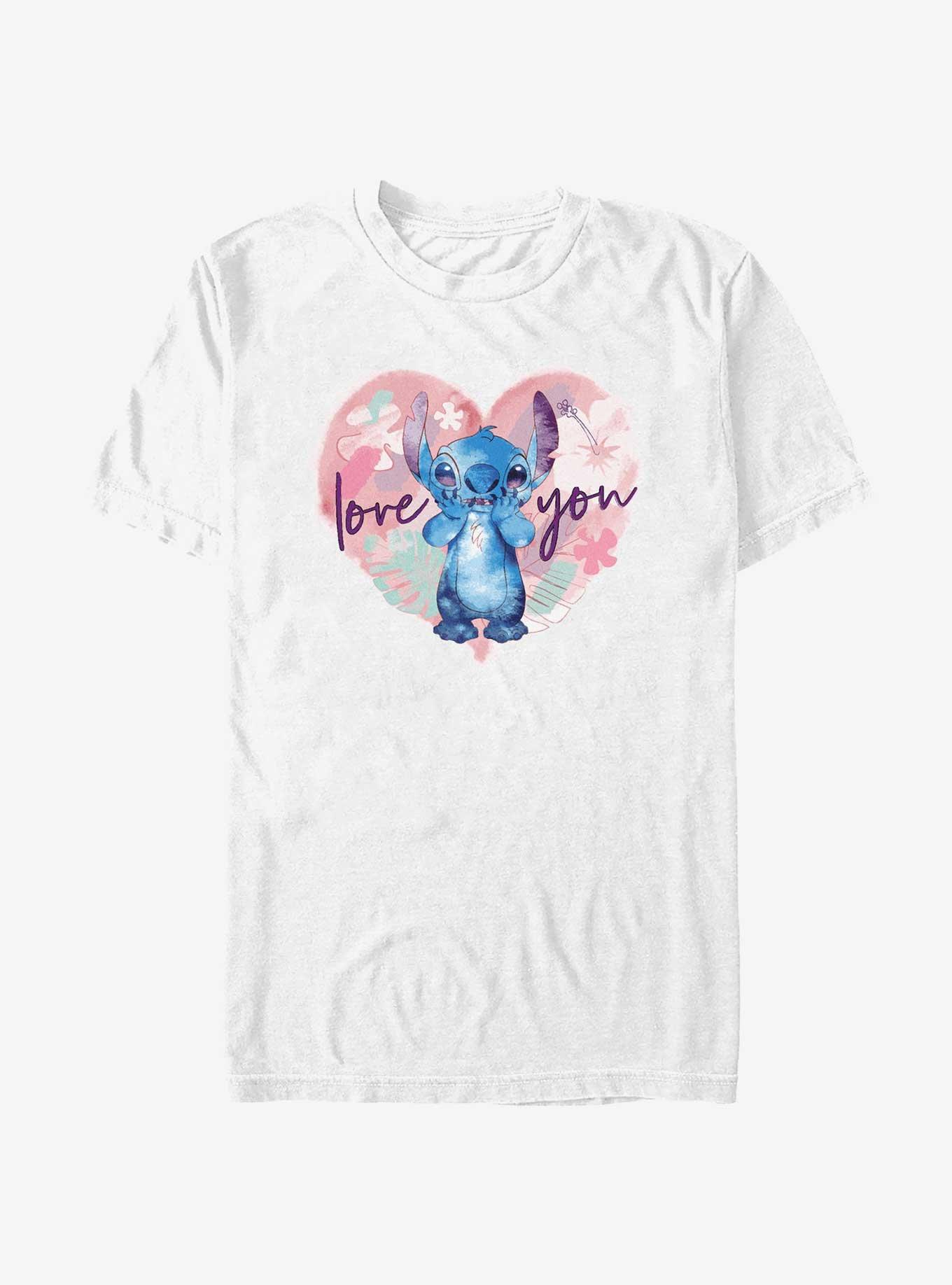 Disney Lilo & Stitch Love You Stitch T-Shirt, WHITE, hi-res