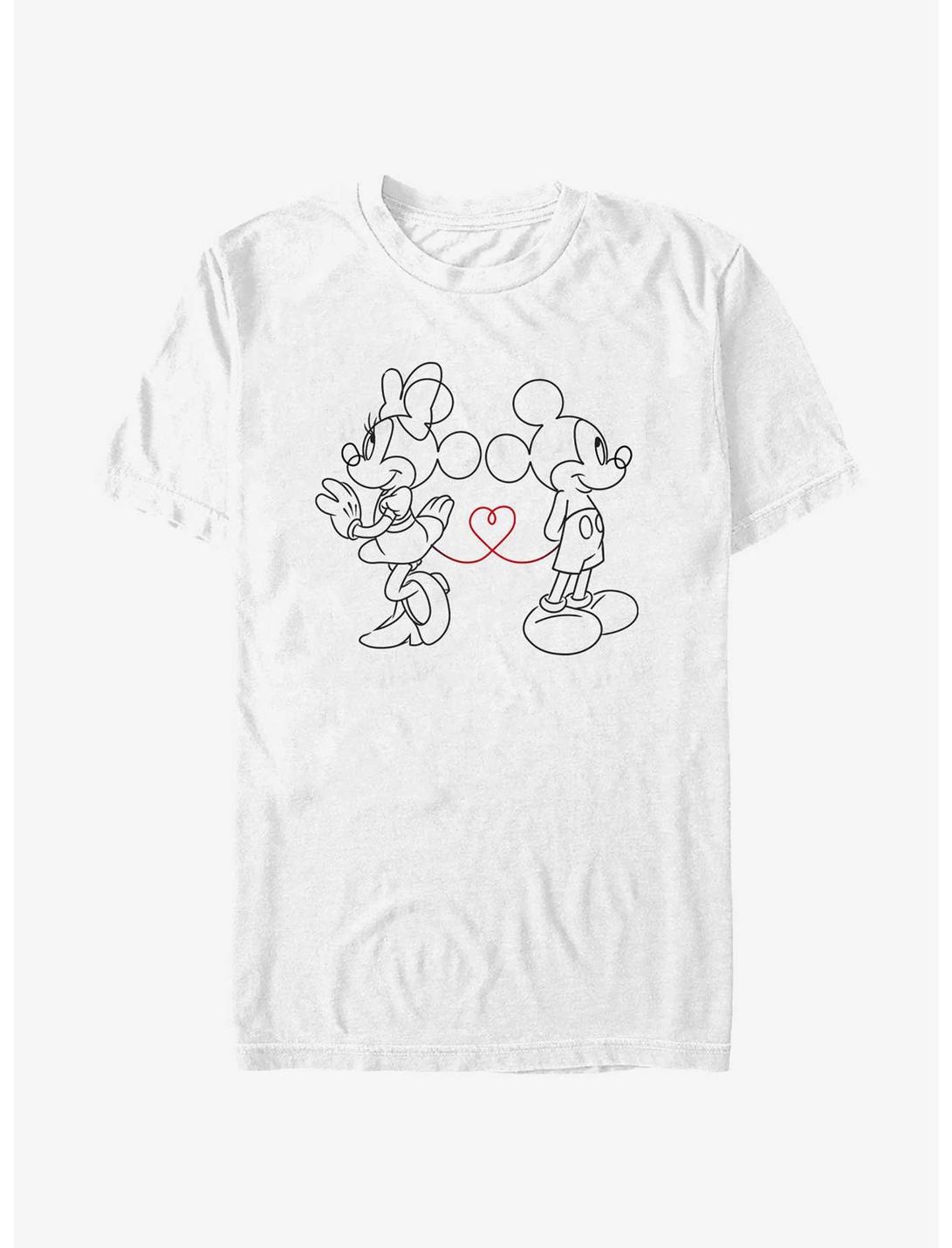 Disney Mickey Mouse Tell-Tail Lovers T-Shirt, WHITE, hi-res