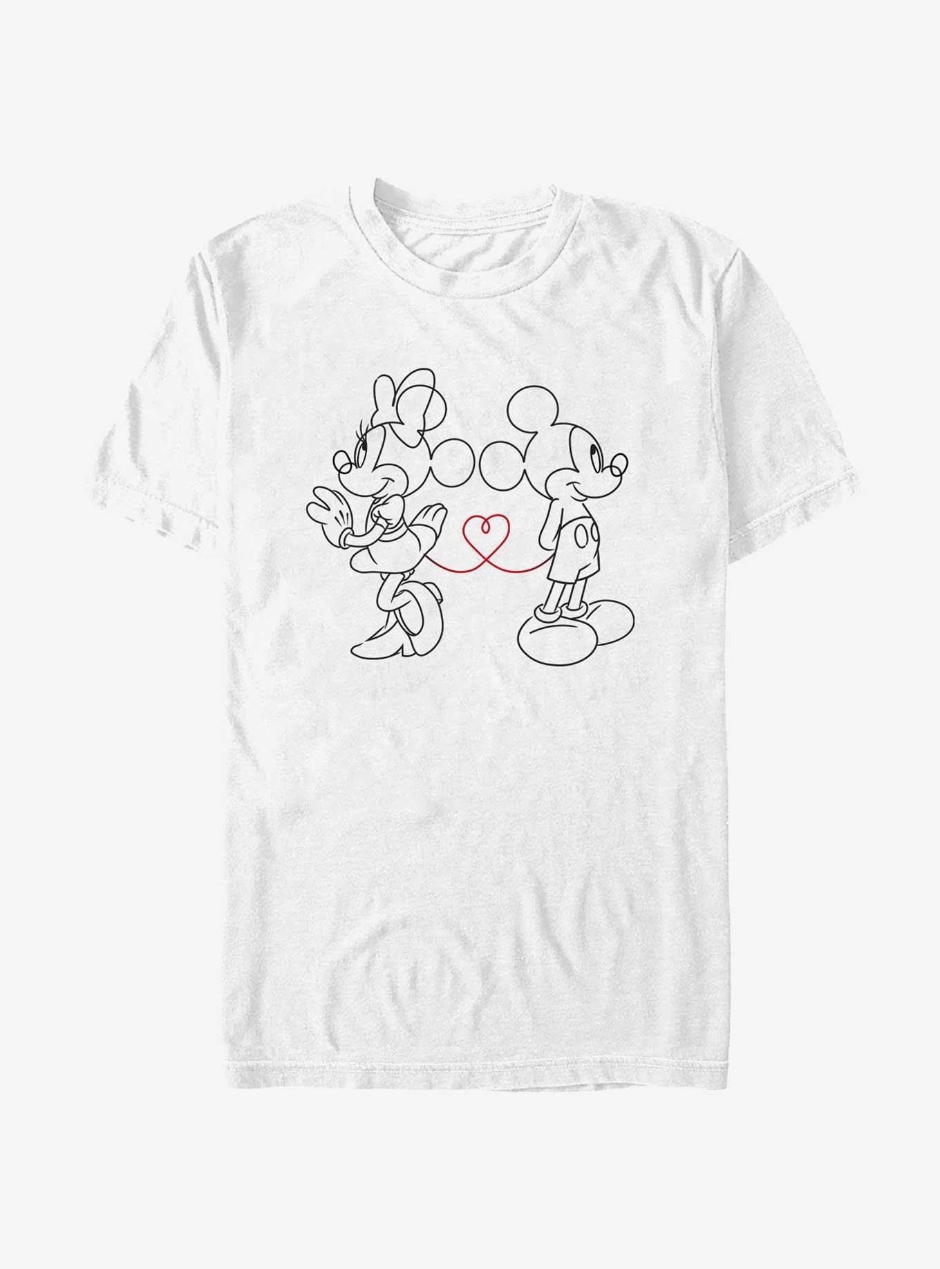 Disney Mickey Mouse Tell-Tail Lovers T-Shirt, WHITE, hi-res