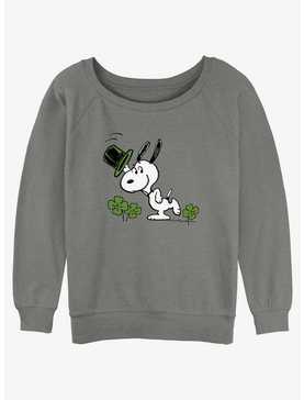 Peanuts Snoopy Has Charm Womens Slouchy Sweatshirt, , hi-res