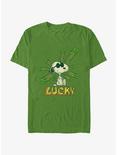 Peanuts Lucky Clovers Snoopy T-Shirt, KELLY, hi-res