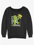 Care Bears Paddy Animal Womens Slouchy Sweatshirt, BLACK, hi-res