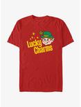 Lucky Charms Logo Retro T-Shirt, RED, hi-res