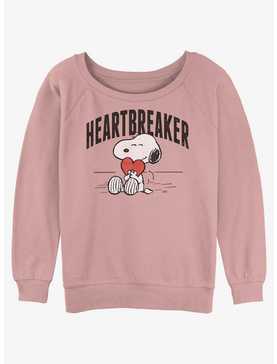 Peanuts Snoopy Heartbreaker Womens Slouchy Sweatshirt, , hi-res