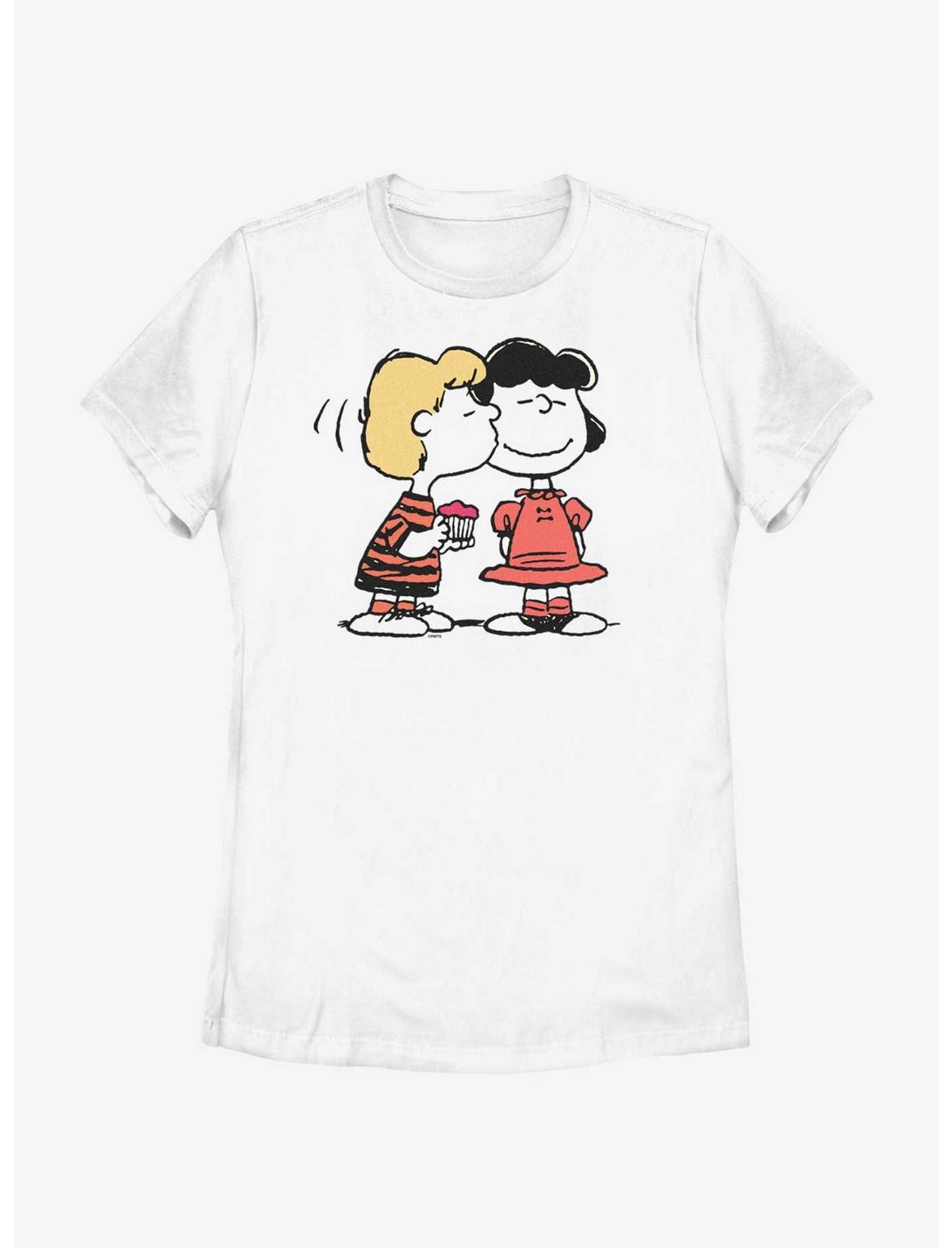 Peanuts Relationship Goals Schroeder and Lucy Womens T-Shirt, WHITE, hi-res