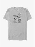 Peanuts Smooch Snoopy & Charlie Brown T-Shirt, SILVER, hi-res