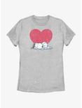 Peanuts Snoopy Heart Womens T-Shirt, ATH HTR, hi-res