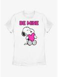Peanuts Snoopy Be Mine Womens T-Shirt, WHITE, hi-res