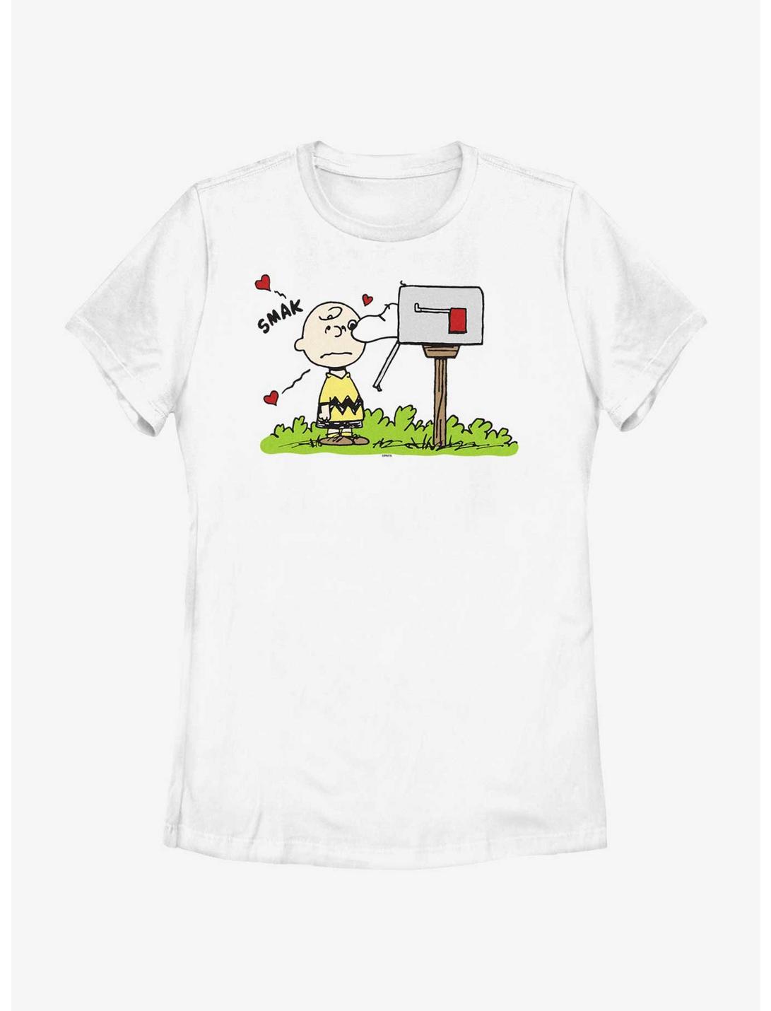 Peanuts Valentine's Mail Womens T-Shirt, WHITE, hi-res