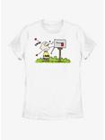 Peanuts Valentine's Mail Womens T-Shirt, WHITE, hi-res