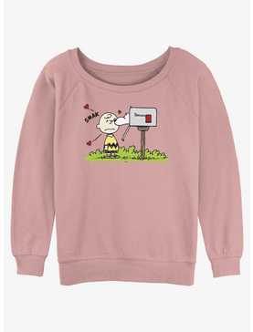 Peanuts Valentine's Mail Womens Slouchy Sweatshirt, , hi-res