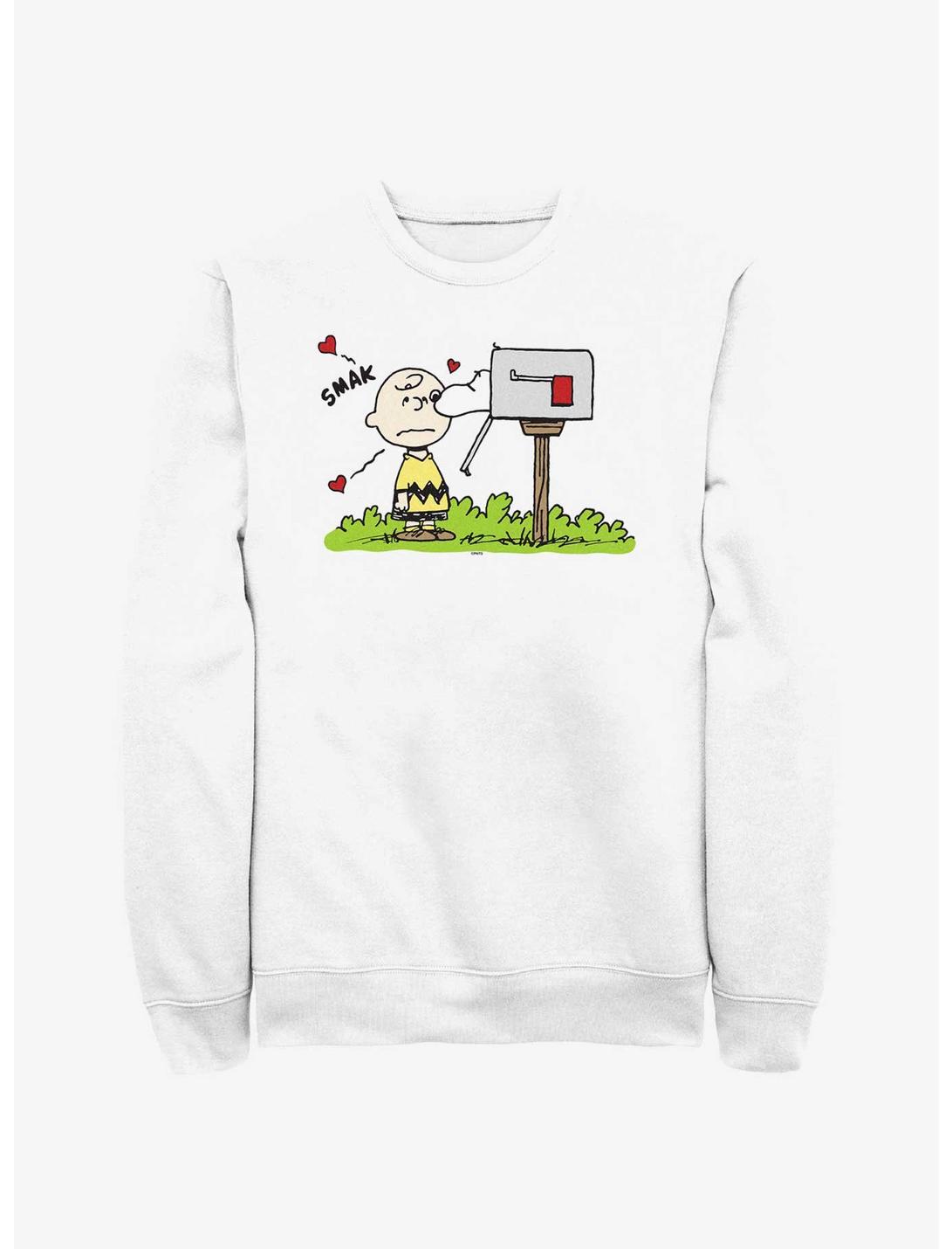 Peanuts Valentine's Mail Sweatshirt, WHITE, hi-res