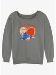 Disney The Muppets Miss Piggy I Am Everything Womens Slouchy Sweatshirt, GRAY HTR, hi-res