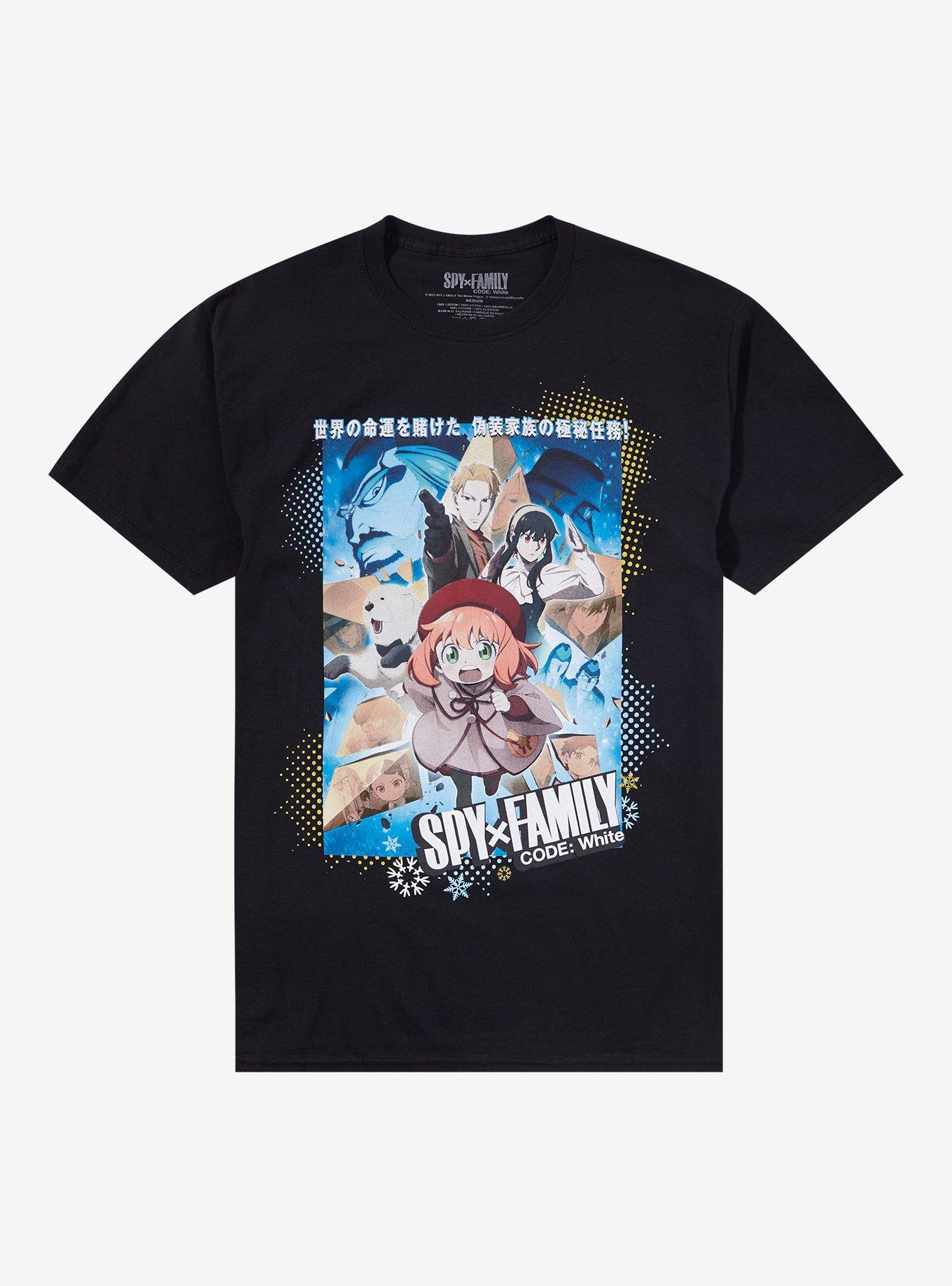 Spy X Family Code: White Movie Poster T-Shirt, BLACK, hi-res