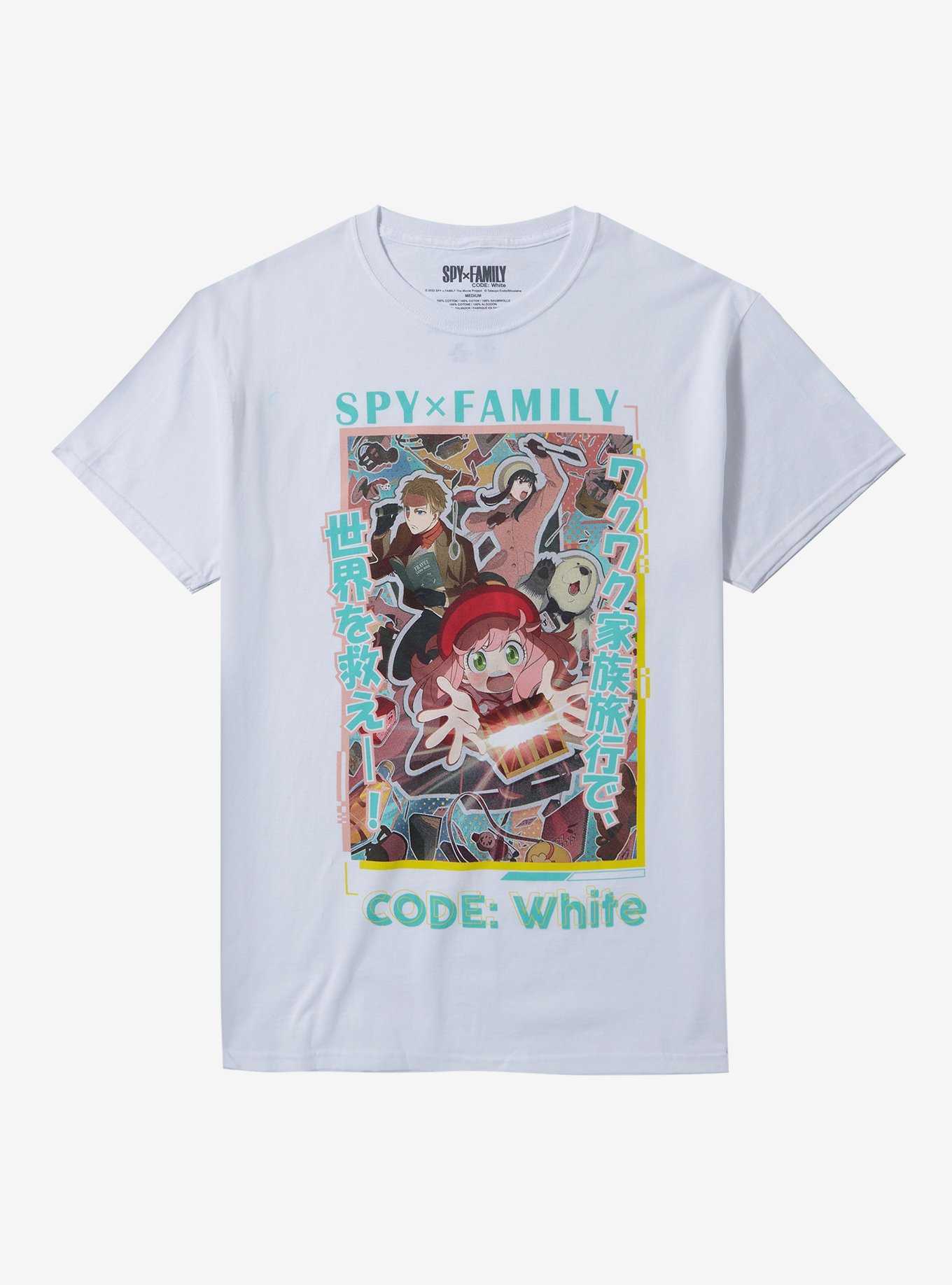 Spy X Family Code: White Movie Poster Slogan T-Shirt, , hi-res