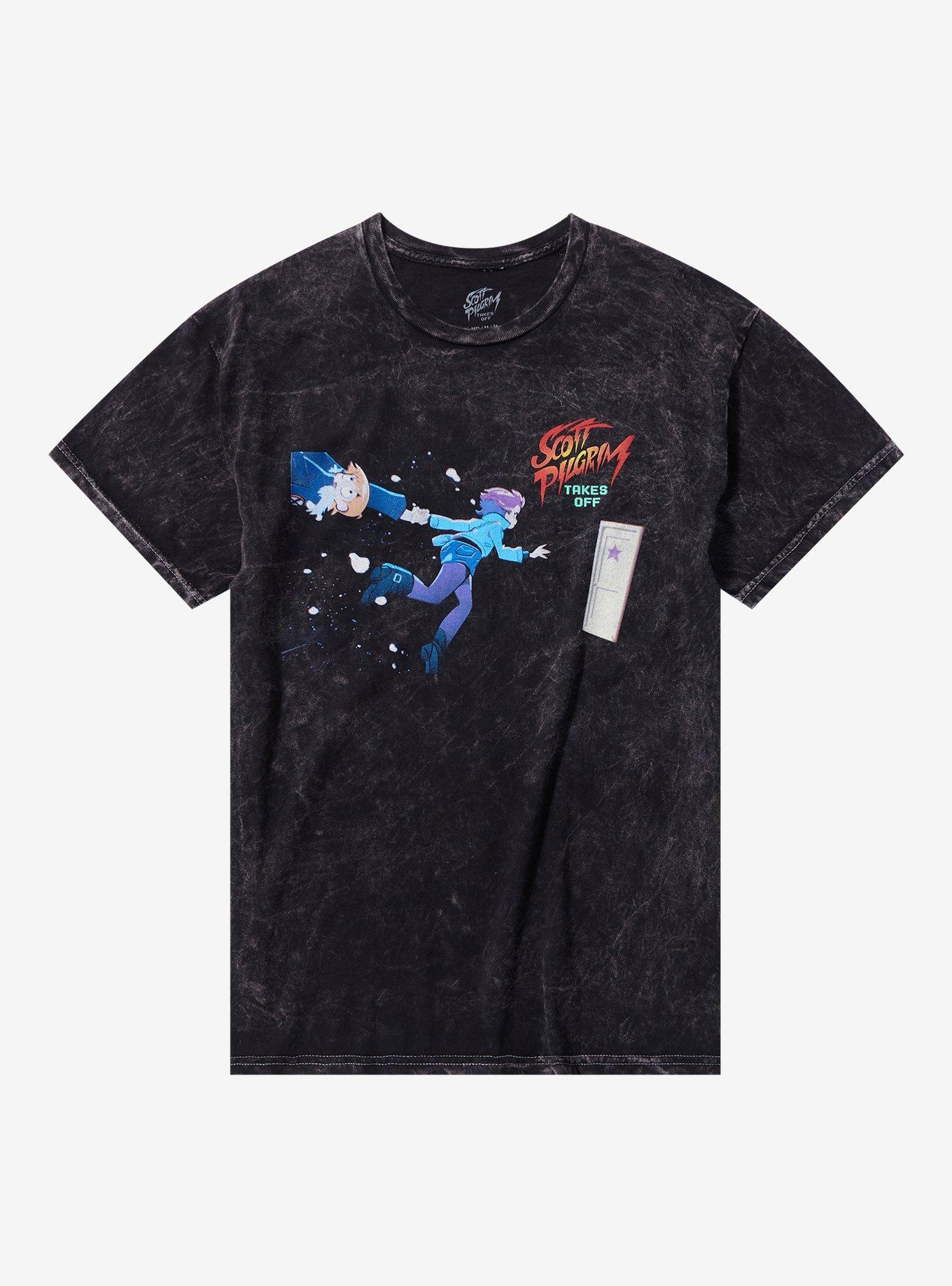 Scott Pilgrim Takes Off Duo Door Mineral Wash T-Shirt, , hi-res