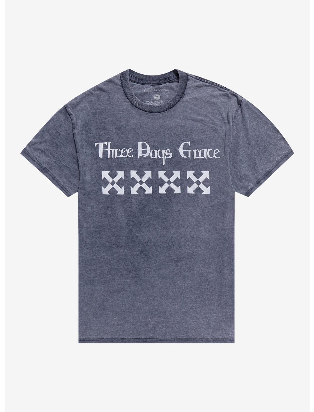 Three Days Grace Arrows Boyfriend Fit Girls T-Shirt, GREY, hi-res