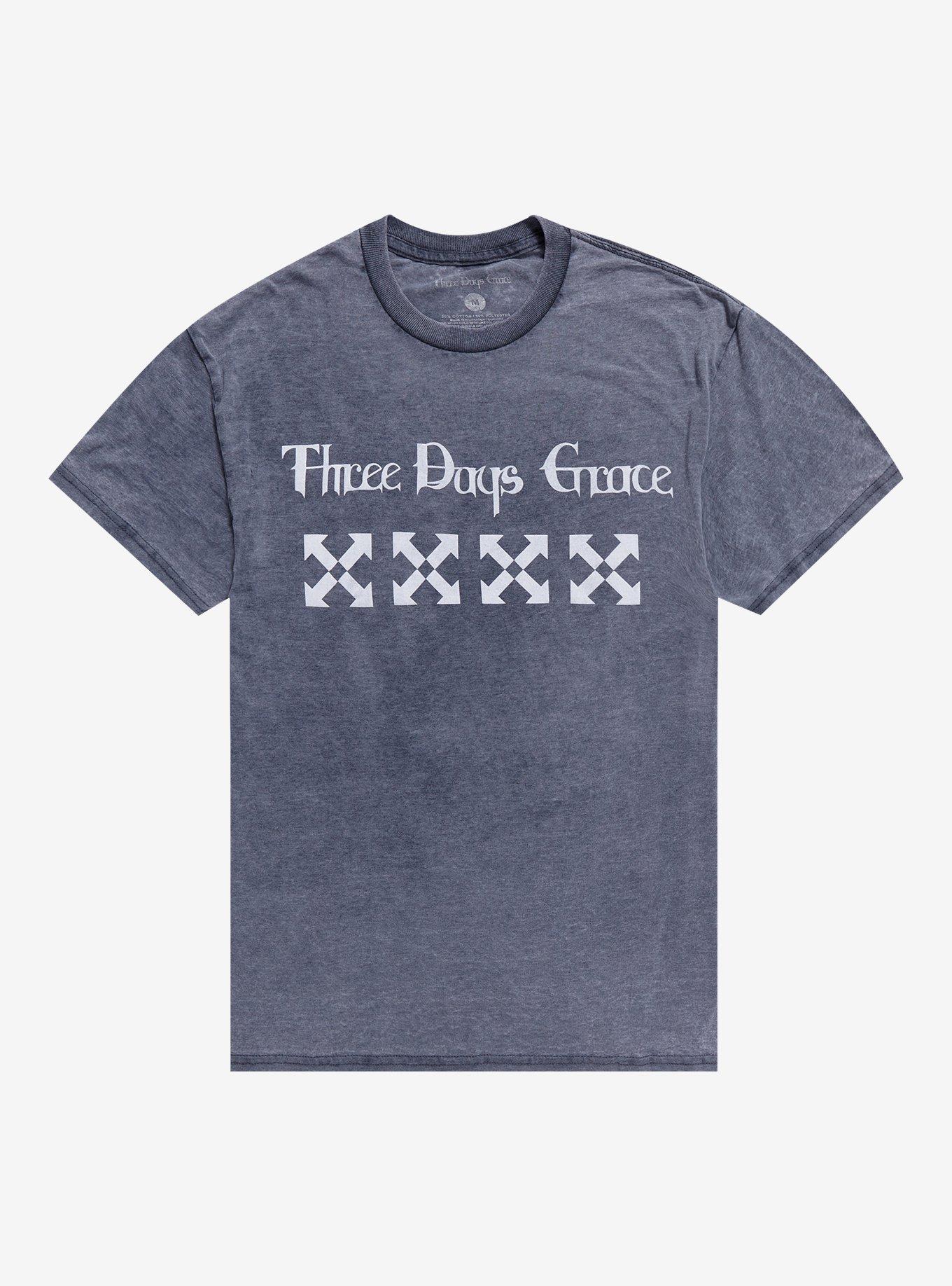 Three Days Grace Arrows Boyfriend Fit Girls T-Shirt, GREY, hi-res
