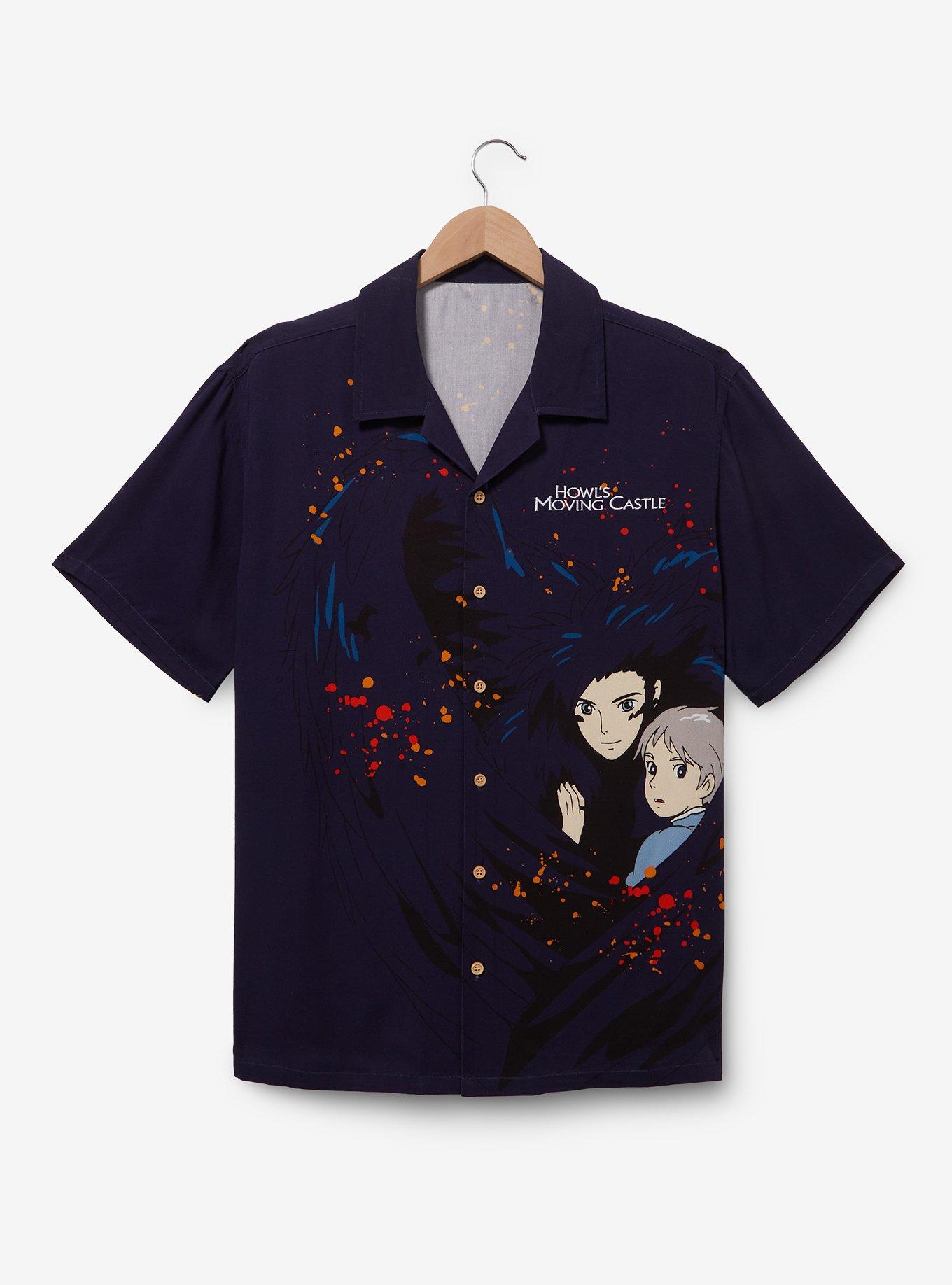 Studio Ghibli Howl's Moving Castle Sophie & Howl Woven Button-Up - BoxLunch Exclusive, BLUE  NAVY, hi-res