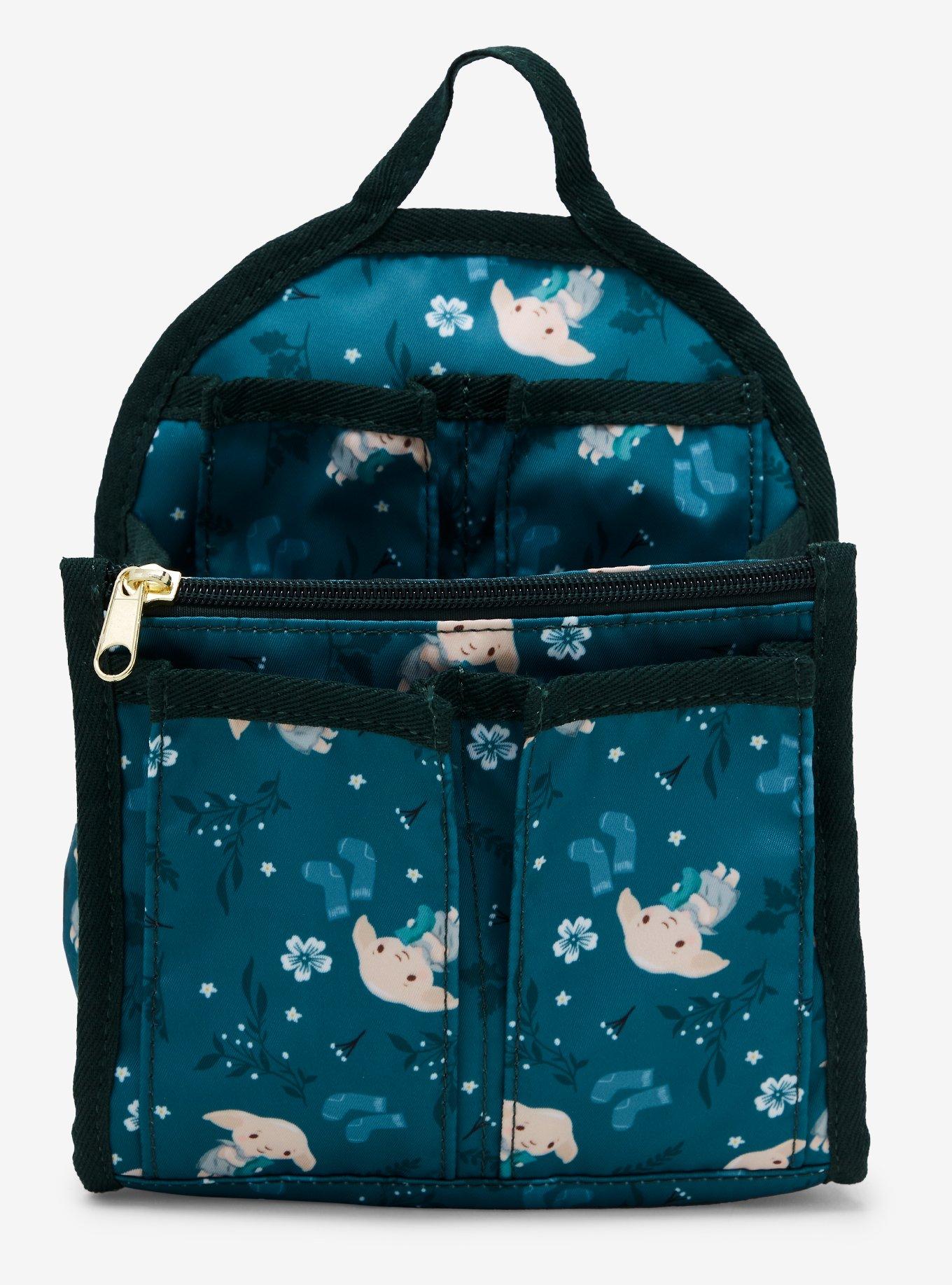 Harry Potter Dobby Floral Allover Print Mini Backpack Organizer - BoxLunch Exclusive