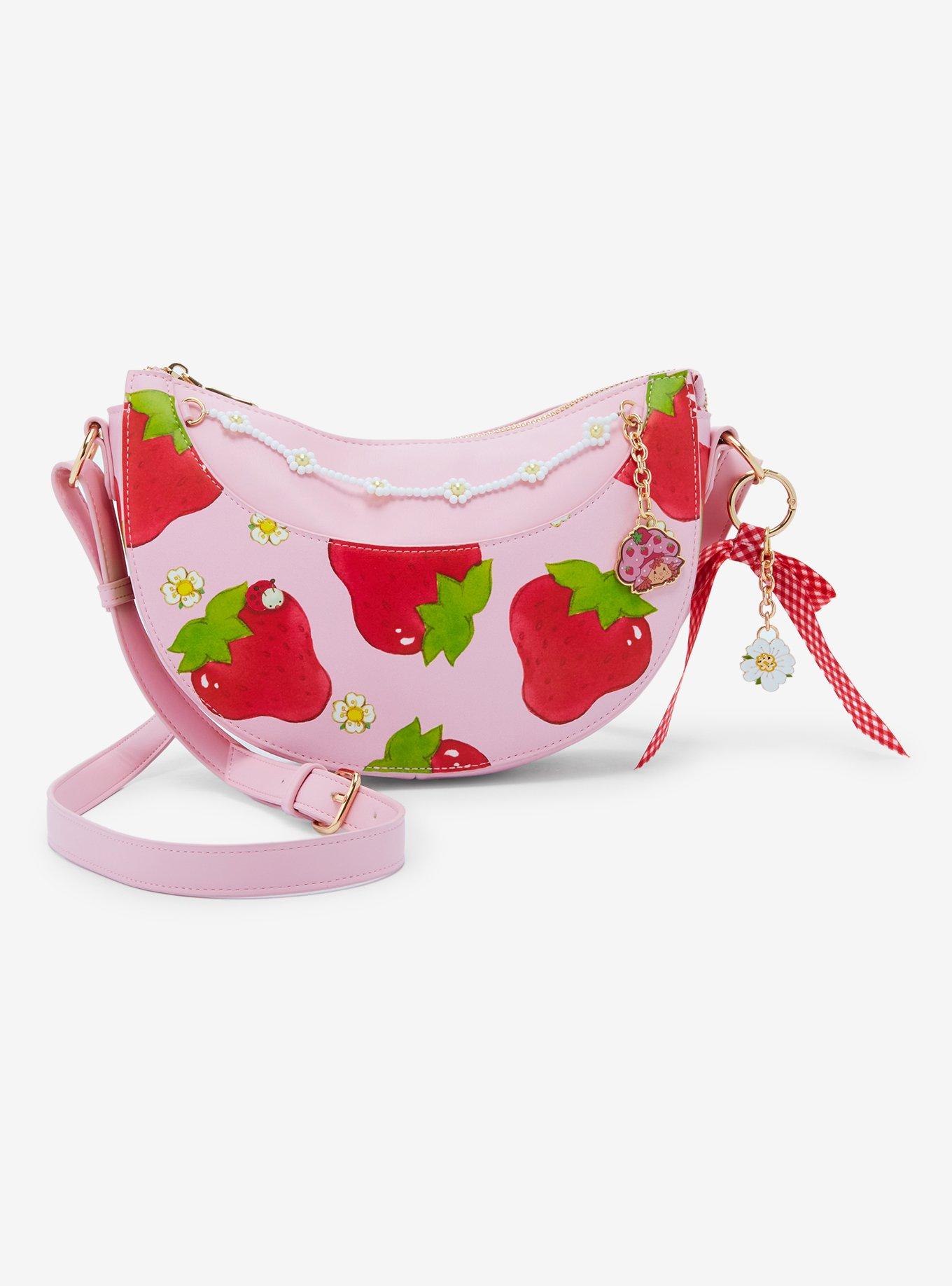 Strawberry Shortcake Beaded Chain Crossbody Bag — BoxLunch Exclusive, , hi-res