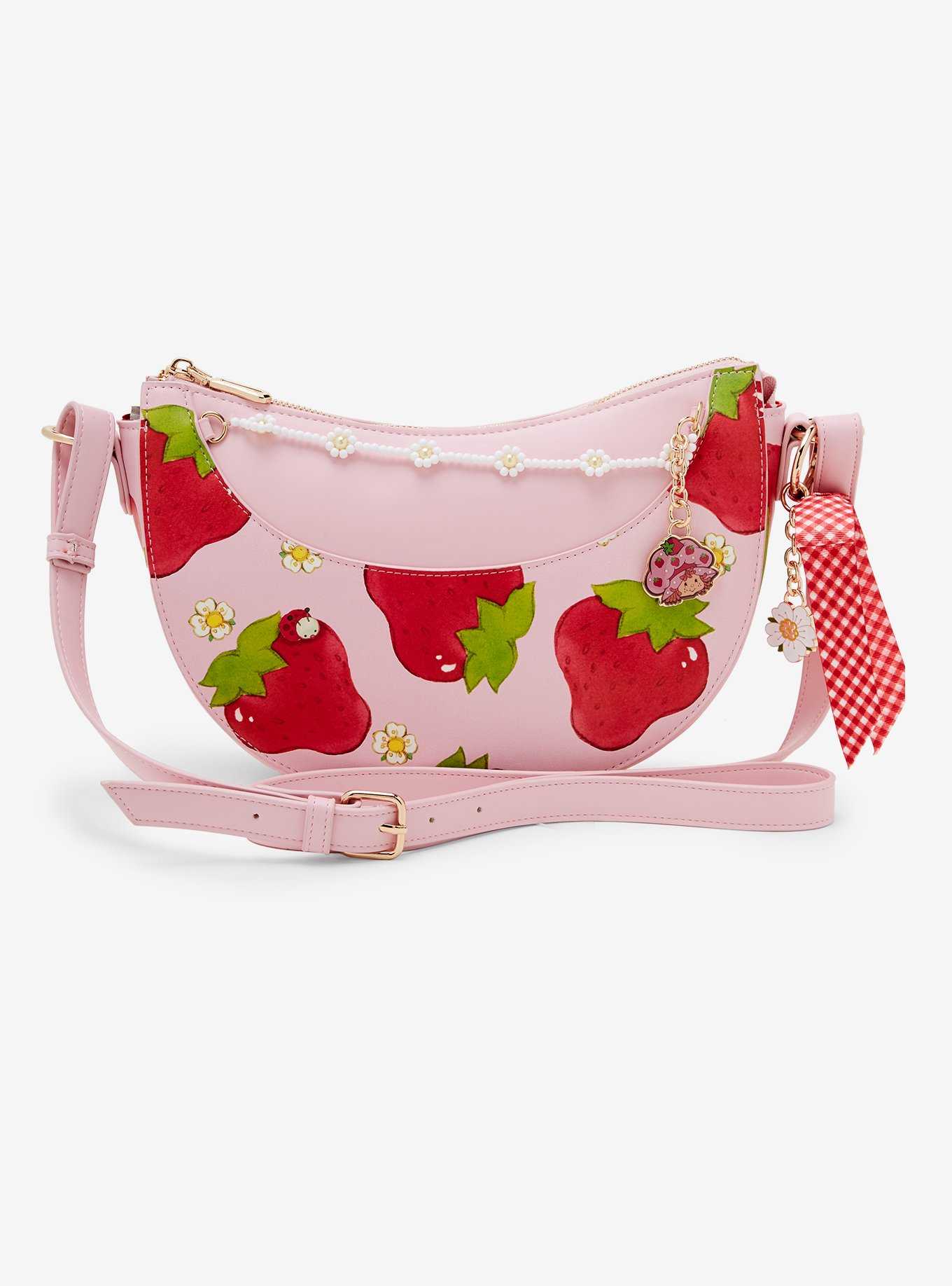 Strawberry Shortcake Beaded Chain Crossbody Bag — BoxLunch Exclusive, , hi-res