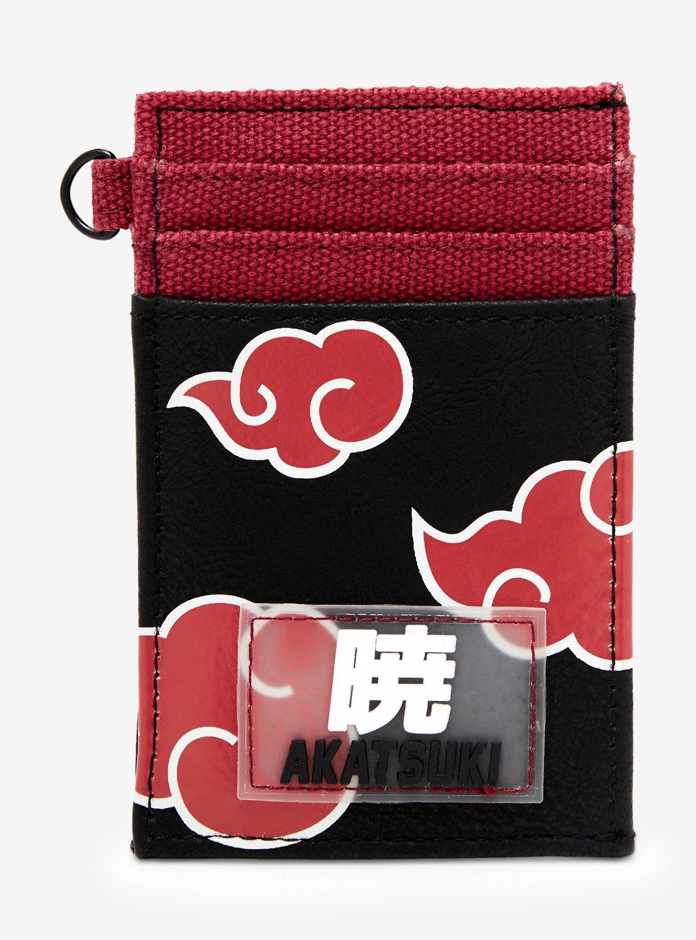 Naruto Shippuden Allover Print Akatsuki Cloud Cardholder - BoxLunch Exclusive, , hi-res