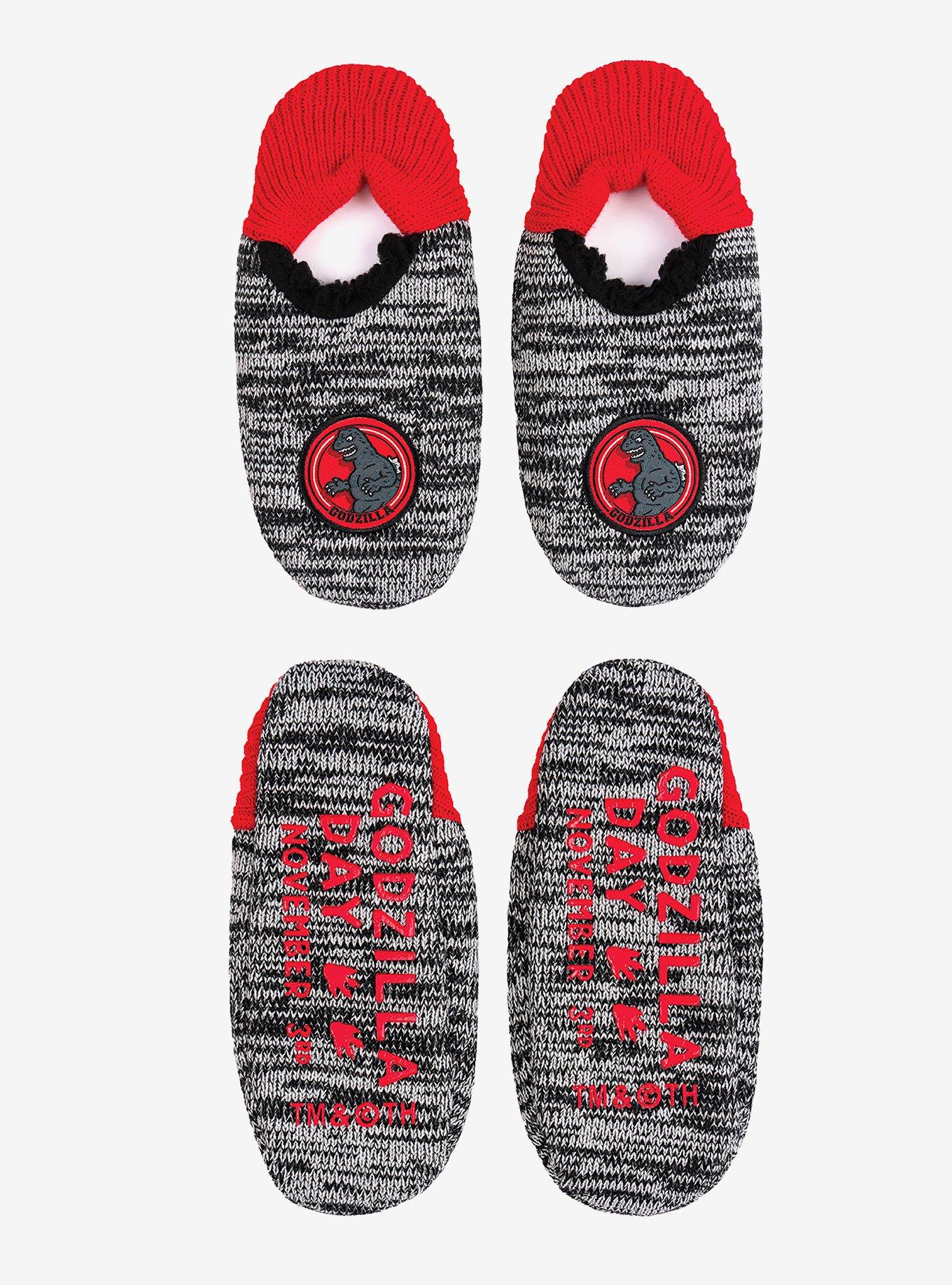 Godzilla Rib Heel Cozy Slipper Socks, , hi-res