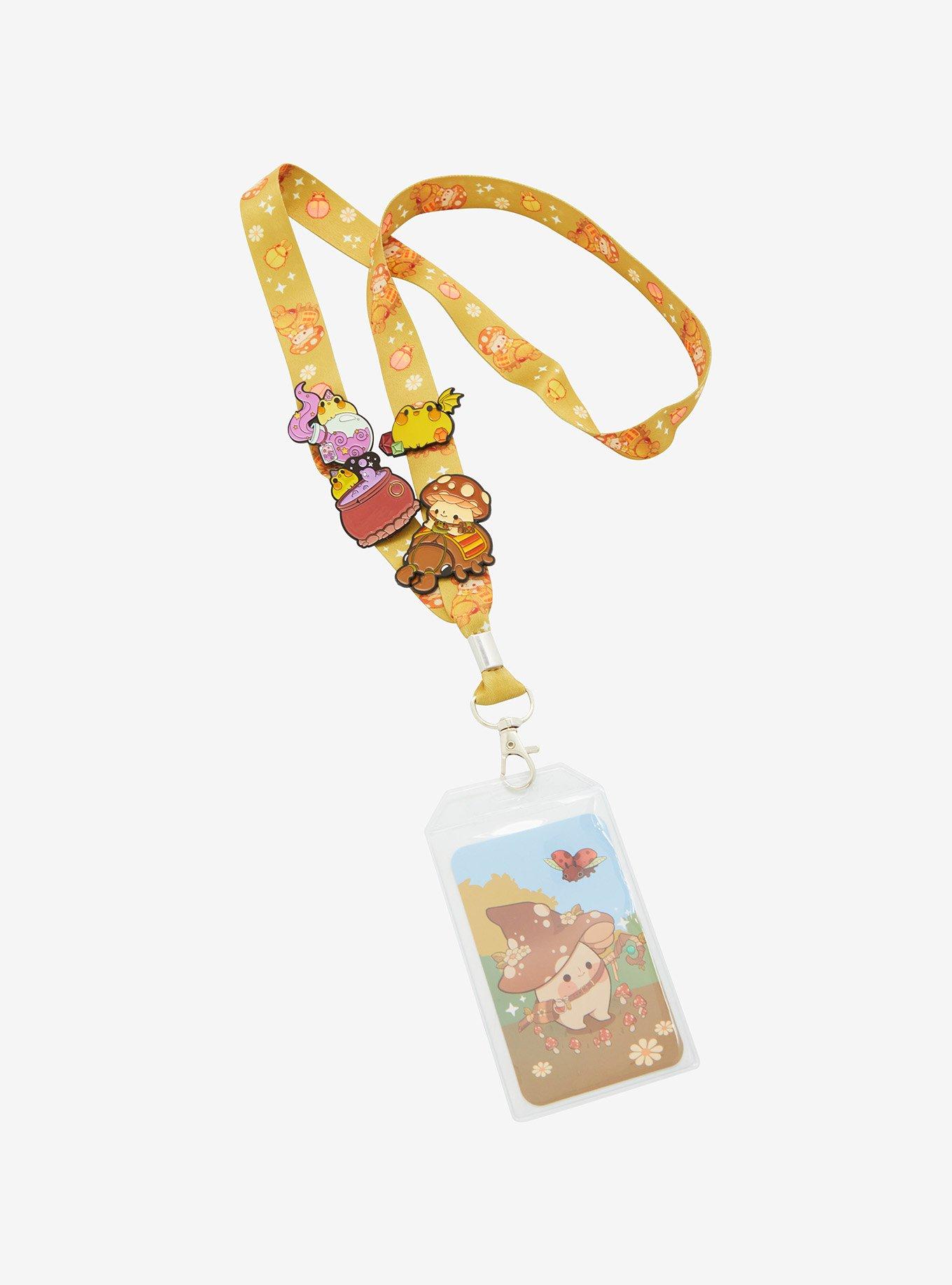 Mushroom Creature Pin Collector Lanyard Set By Rihnlin, , hi-res