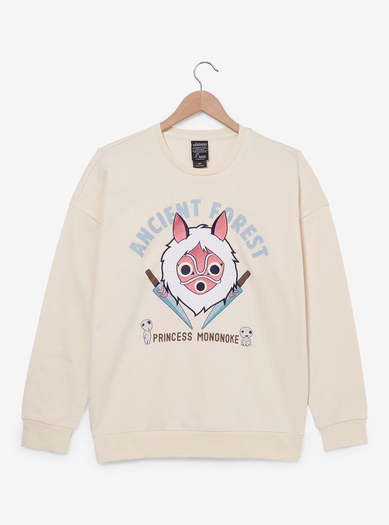 Studio Ghibli Princess Mononoke San's Mask Crewneck - BoxLunch Exclusive, NATURAL, hi-res