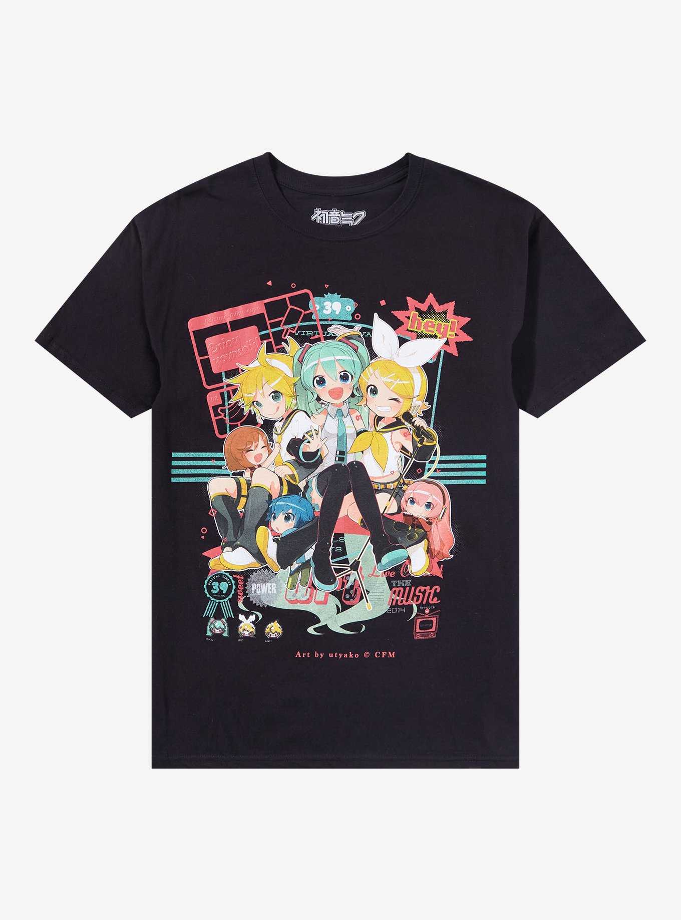 Hatsune Miku & Friends Group T-Shirt, , hi-res