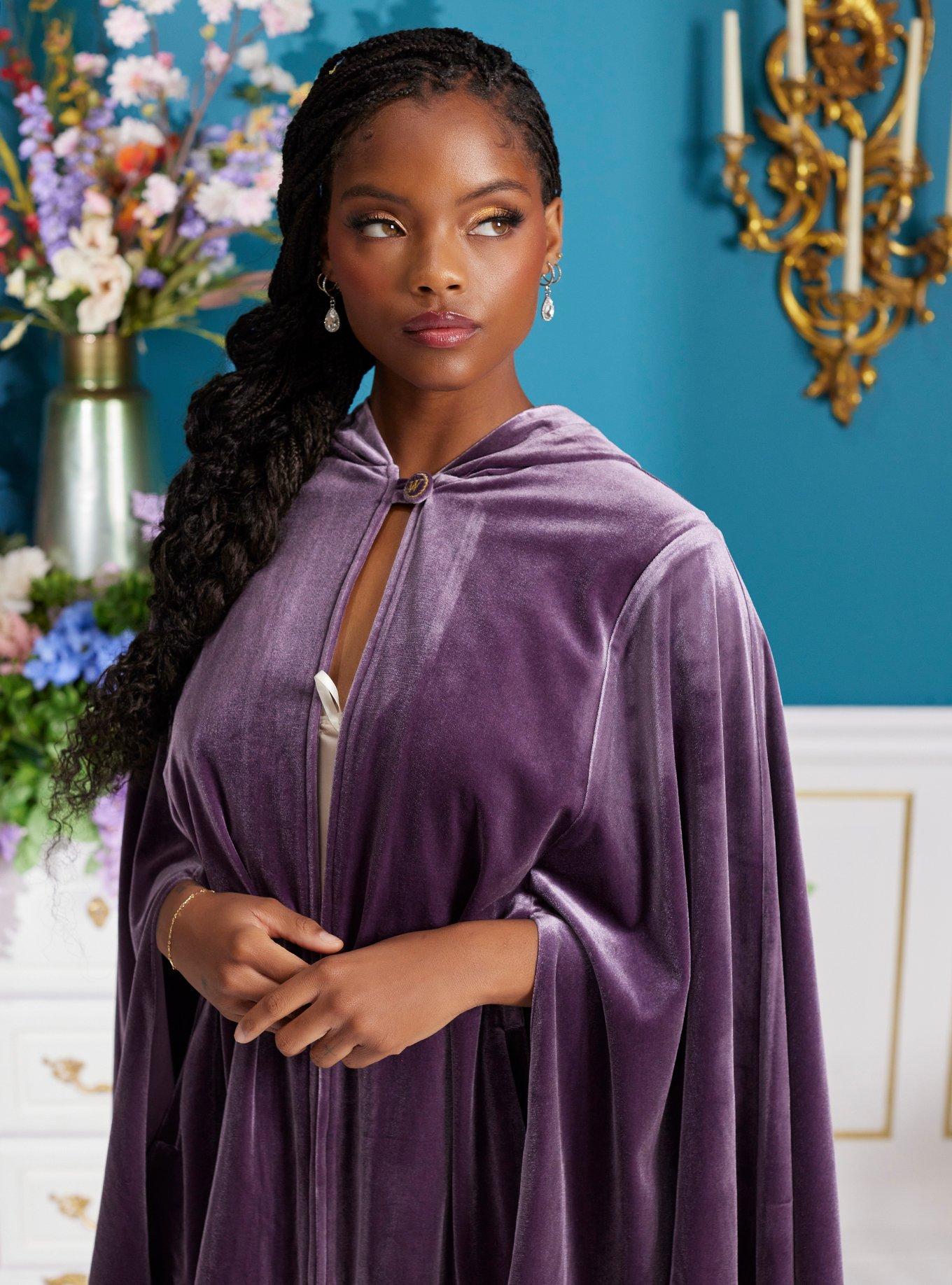 Her Universe Bridgerton Lady Whistledown Velvet Cape Her Universe Exclusive, , hi-res