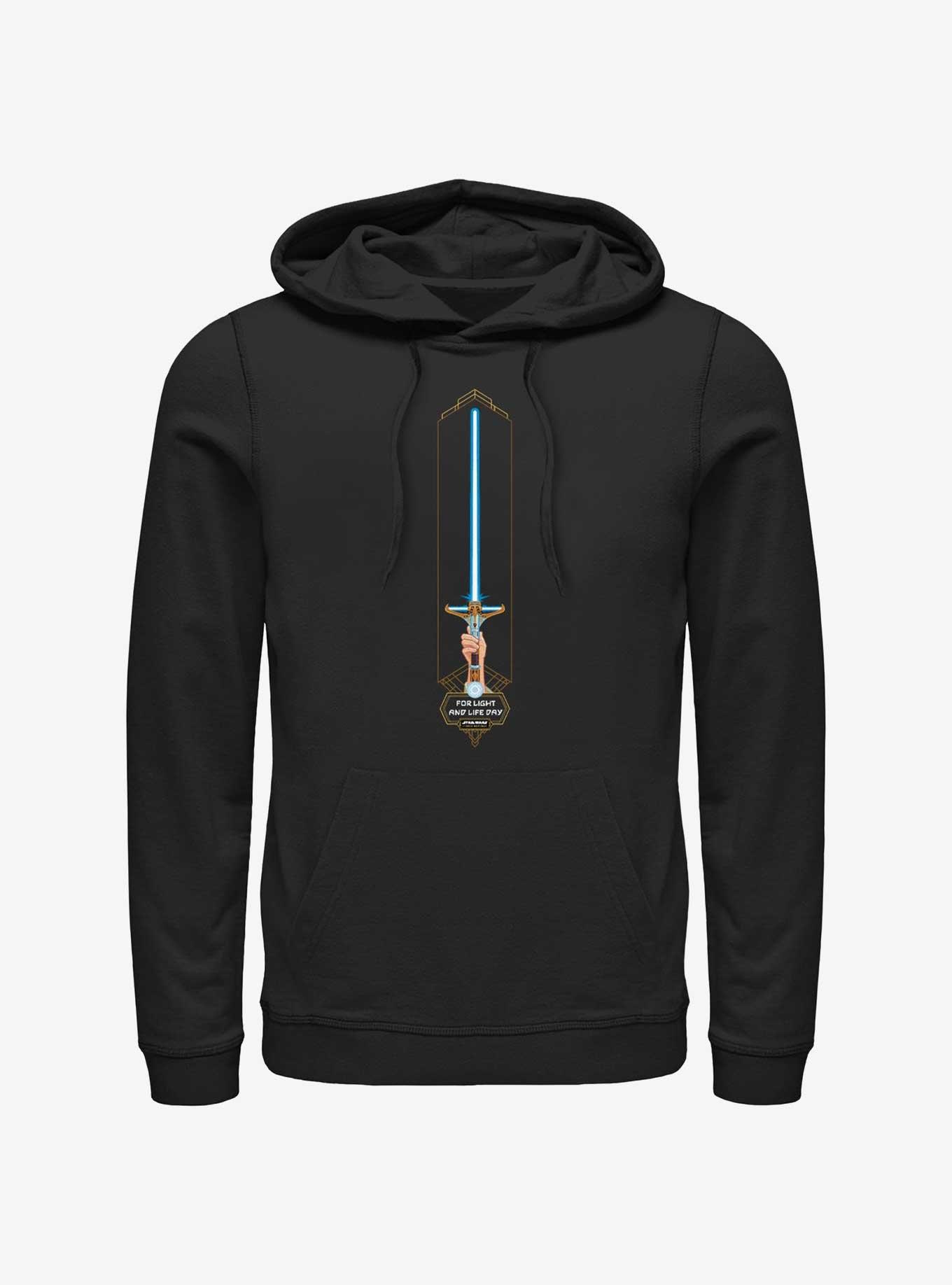 Star Wars Life Day High Republic Lightsaber Hoodie, BLACK, hi-res