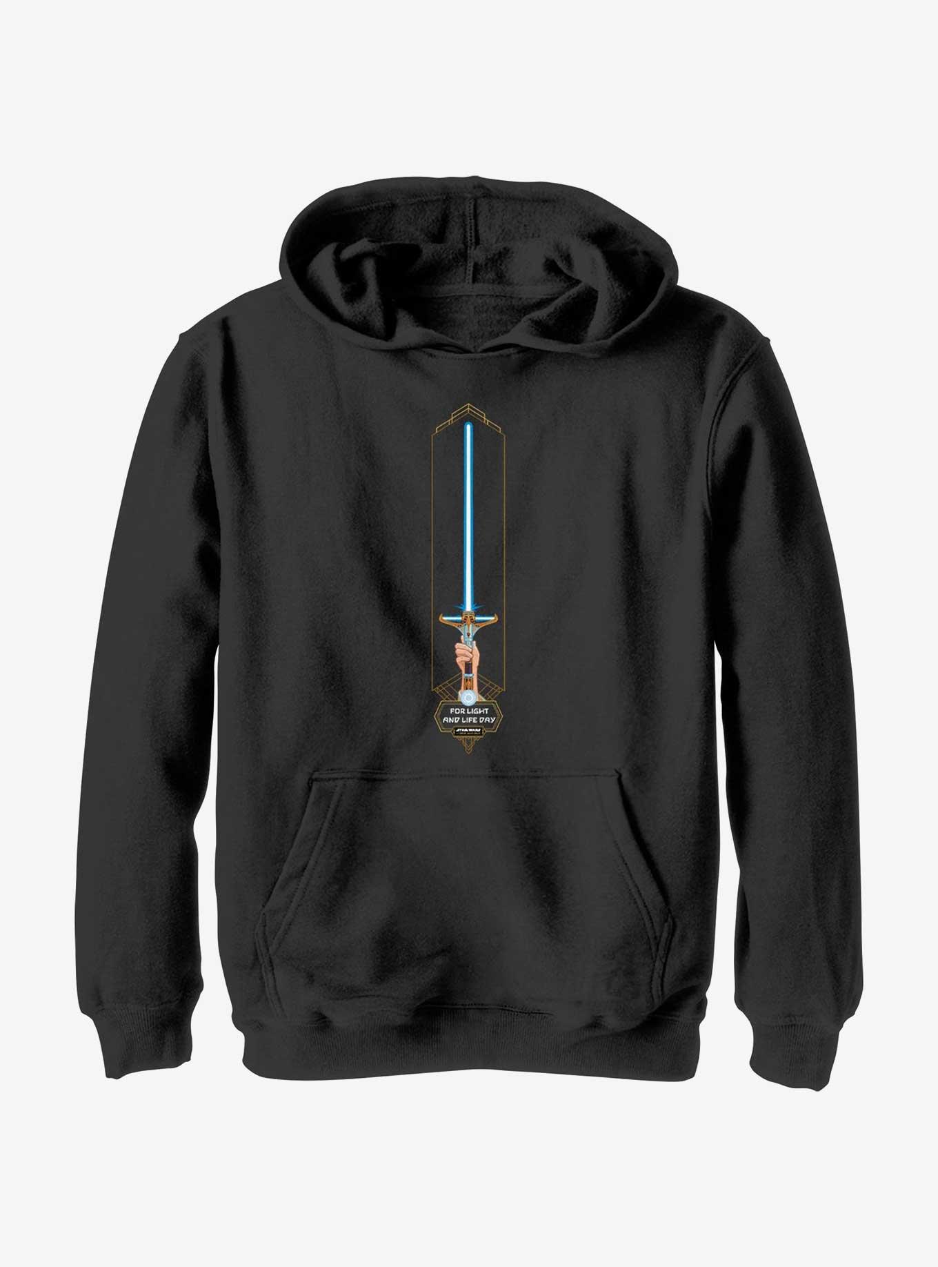 Star Wars Life Day High Republic Lightsaber Youth Hoodie, , hi-res