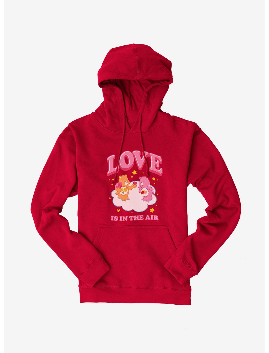 Care Bears Friend Bear & Love-A-Lot Bear Love Is In The Air Hoodie, RED, hi-res